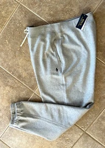 Pantalones deportivos Polo Ralph Lauren polar grandes y altos 4XLT grises con pony azul marino $125 nuevos con etiquetas - Imagen 1 de 7