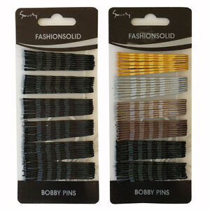 [SWEETY] 96 PCS Hair fashion Bobby Pins Black and Assorted Color (48pcs x 2)