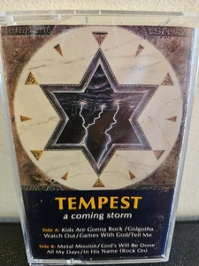 TEMPEST A Coming Storm 1987 CASSETTE TAPE CHRISTIAN METAL HARD ROCK PURE METAL - Picture 1 of 5