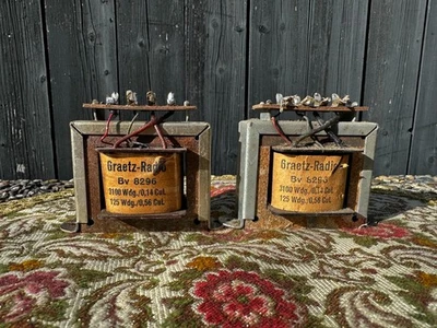 Graetz 8296 Output Transformers Pair for EL84 SE Tube Amp Vintage german - Image 1 of 4