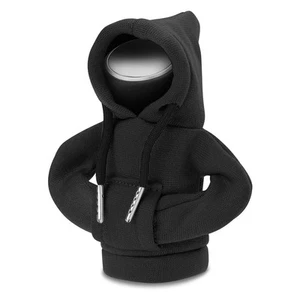 Universal 5.2"X4.5" Black Woven Nylon Washable Soft Gear Shift Knob Mini Hoodie - Picture 1 of 8