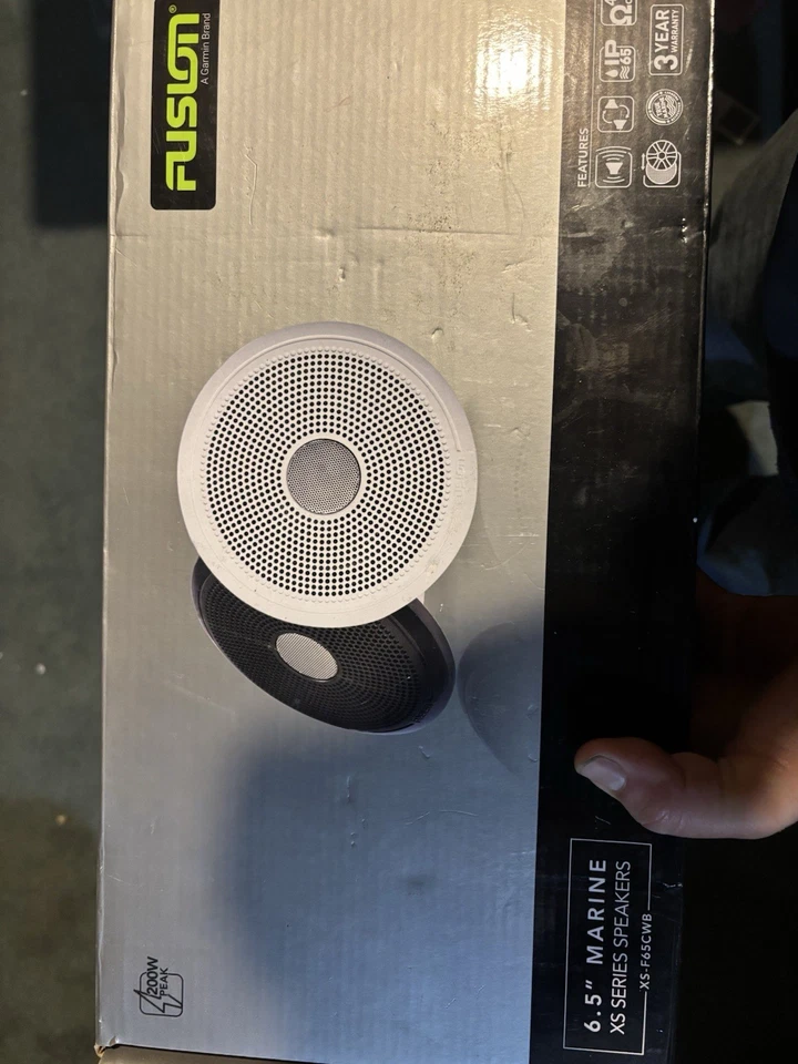 Altavoces Fusion XS-F65CWB serie XS marina de 6,5" - blancos o negros (por Garmin) Foto 1 de 3