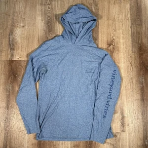 Camisa con Capucha Vineyard Vines Edgartown Para Hombre Pequeña Manga Larga Azul Jaspeado - Imagen 1 de 6