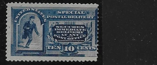 US Scott E2, Special Delivery, 10 Cent Running Messenger, 1888, , MOG, DG, F/VF - Image 1 of 1