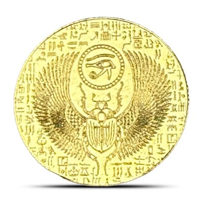Круглый египетский скарабей Monarch 1/200 унции (новый) - Изображение 1 из 2