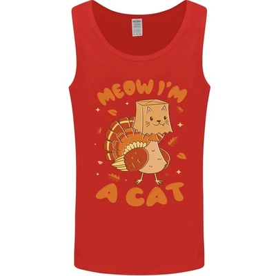 Camiseta sin mangas chaleco I'm a Cat de Navidad de Acción de Gracias para hombre Foto 1 de 4