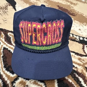Vintage 90's AMA SUPERCROSS Series Racing Motorcross Hat ‘92 United States Tour - Picture 1 of 7