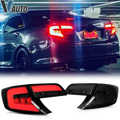 1 par de luces traseras LED DRL para Toyota Camry 2012-2014 conjunto de luces traseras ahumadas Foto 1 de 4