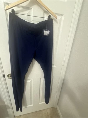 Pantalones de vestir Zanella para hombre 36x36 azul marino Noah elástico algodón frente plano Foto 1 de 4