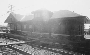 RDG reading railroad HATFIELD,Pa. station mounted negative - Picture 1 of 1