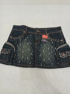 Vintage Mini Jeansrock Vintage Tell Low Rise Größe L  - Bild 1 von 8