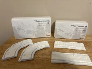 Dept 56 Village Accessories Sleigh Tracks Straight & Curved (2 Sets Of 2) - Picture 1 of 15