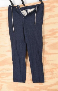 ZARA Linen Collection Pantalone Crop Conico Relaxed Fit Donna Medium 27" - Foto 1 di 14