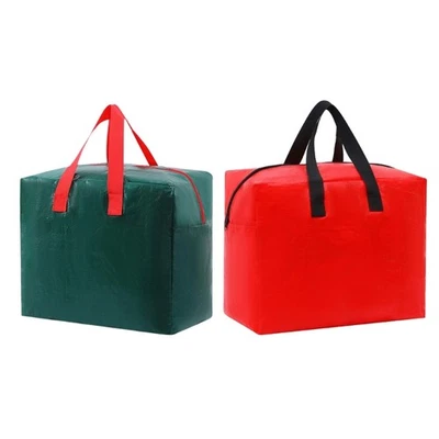 Christmas Storage Bag PE Materials Waterproof Large Capacity Holiday Decoration - Image 1 of 4