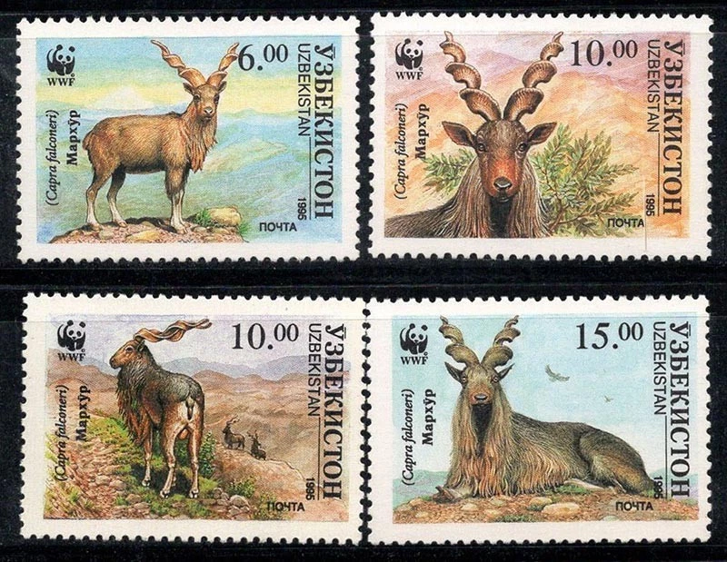 Uzbekistan 1995 Mi. 61-64 MNH 100% WWF, Nature, fauna, animals - image 1 of 1