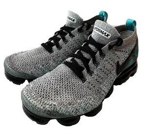 NIKE AIR VaporMax Flyknit 2 Wht/Blk Dusty Cactus Shoes 942842-104 Size 10 2017 - Picture 1 of 13