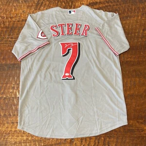 Spencer Steer Signed Cincinnati Reds Jersey PSA DNA Autographed - Picture 1 of 6