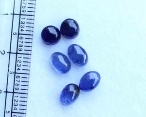 6.60 CT NATURAL BLUE MADAGASCAR SAPPHIRE GLASS FILLED OVAL CABOCHON - Picture 1 of 3
