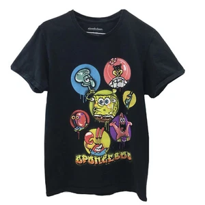 Nickelodeon Youth SpongeBob Black Short Sleeve Graphic T-Shirt 2021 Size S Small - Picture 1 of 19