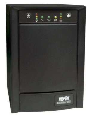 Tripp Lite SMART750SLT 750VA 500W UPS Smart Tower AVR 120V USB DB9 SNMP RJ45 - Image 1 of 4