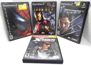 PS2 Lot (4) ~ Spider-Man, Iron Man, Wolverine Revenge, X-Men - Playstation 2 - Picture 1 of 7