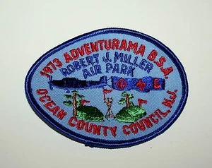 Vintage 1973 Adventurama Ocean County Council BSA NJ Boy Scouts Patch NOS Nuovo - Foto 1 di 1