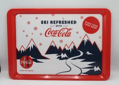 2018 Coca-Cola polystyrene serving tray SKI REFRESHED with Coca-Cola, Austria - Image 1 of 4