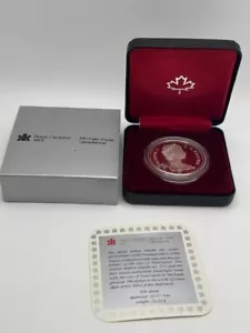 1986 CANADA - $1 DOLLAR - VANCOUVER / TRAIN - .375 Oz PROOF SILVER - RCM w/ COA - Picture 1 of 8