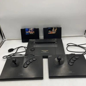 NEO GEO AES Console AES3-6 SNK Main Unit and 2 Controllers 2 Software - Picture 1 of 11