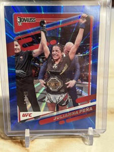 2022 Panini Donruss UFC MMA Holo Blue Laser Parallel JULIANNA PENA #’d/49 ⭐️⭐️⭐️
