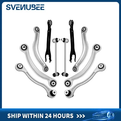 Brazos de control inferiores superiores traseros 10 piezas con barra estabilizadora para 08-15 Mercedes-Benz E300 C350 Foto 1 de 2