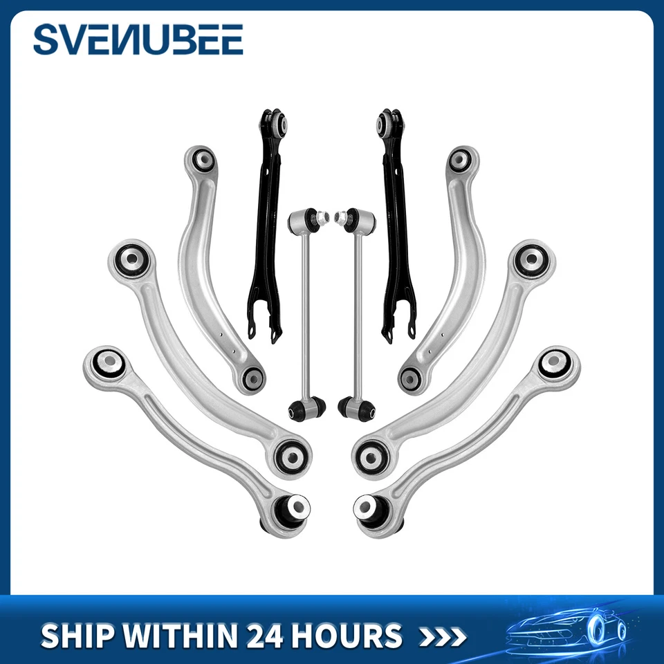 Brazos de control inferiores superiores traseros 10 piezas con barra estabilizadora para 08-15 Mercedes-Benz E300 C350 Foto 1 de 2