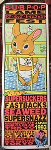 1993 KOZIK POSTER - LAME FEST - Supersuckers, Fastbacks RARE Artist's Proof - Picture 1 of 4
