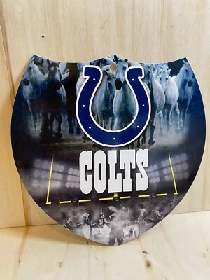 Letrero de plástico de fútbol americano Indianapolis Colts placa NFL nuevo Foto 1 de 3