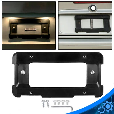 Soporte de matrícula trasero soporte marco de montaje con tornillos para BMW E46 E90 E39 X5 Z4 Foto 1 de 4