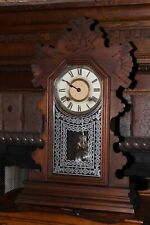 Antique Ansonia Parlor Mantle Kitchen Clock 8-Day ~ Working Condition 