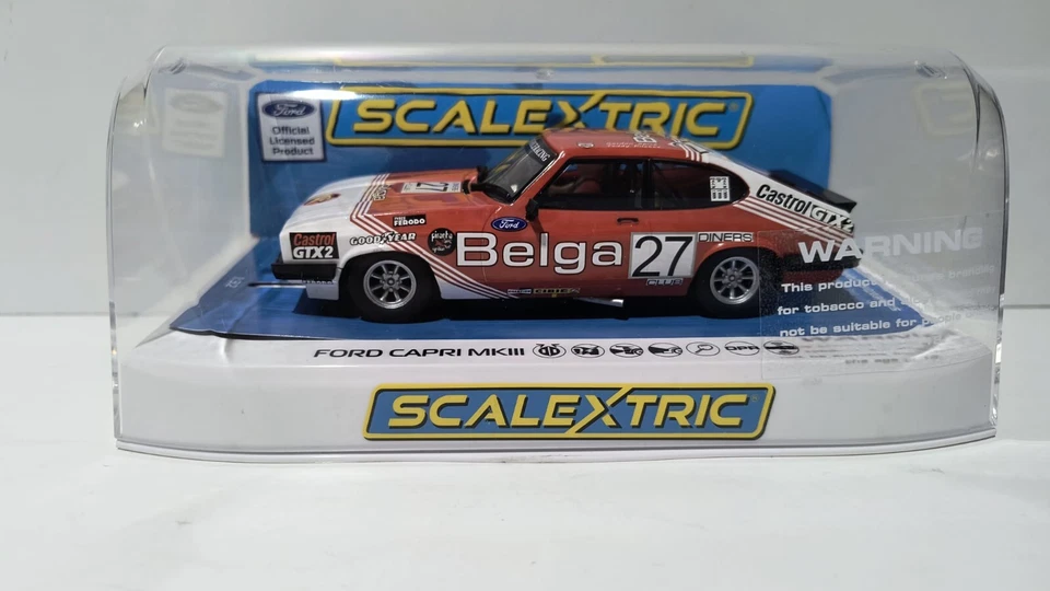 dcn SCALEXTRIC HORNBY Ford Capri Mk. III #27 Belga Spa 1978 C4349 - Imagen 1 de 1