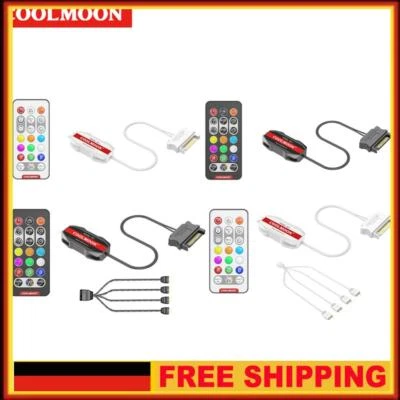 ARGB Mini Controller HUB Adapter 5V 3 Pin 3Pin To SATA RGB Remote Controller - Bild 1 von 4