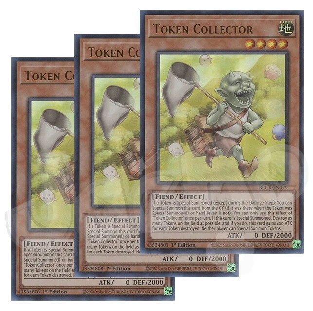Yugioh - Token Collector x 3 - 1st Edition Ultra Rare NM - Free Holographic Card - Image 1 of 1