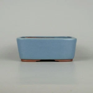 Maceta Bonsai Japonesa TOKONAME YOZAN Forma Rectángulo W15.3cm H5.7cm Esmaltada - Imagen 1 de 24