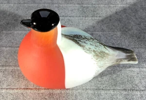 Iittala Oiva Toikka Bird Birds 1994 Bullfinch 150 x 80 mm NUEVO embalaje en caja - Imagen 1 de 11