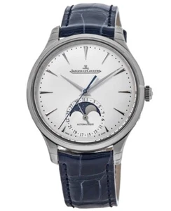 Nuevo reloj para hombre Jaeger LeCoultre Master ultra delgado luna esfera plateada Q1248420 - Imagen 1 de 4