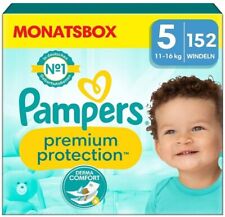 Pampers Baby Windeln Größe 5 (11-16kg) Premium Protection, MONATSBOX, 152 Stück