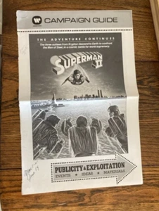 SUPERMAN 2 (1981) RARE & VINTAGE Pressbook CHRISTOPHER REEVE Gene Hackman - Picture 1 of 3