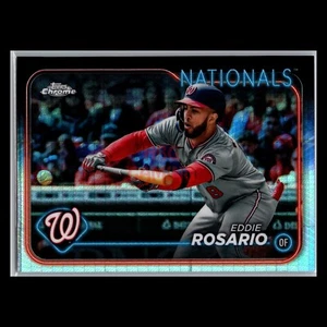 2024 Topps Chrome Update - Prism Refractor #USC189 Eddie Rosario - Nationals - Picture 1 of 2