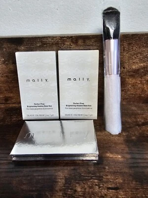 2 Mally Perfect Prep Brightening Shadow Base Duo Deeper, 0.24oz  With Brush - Image 1 of 4