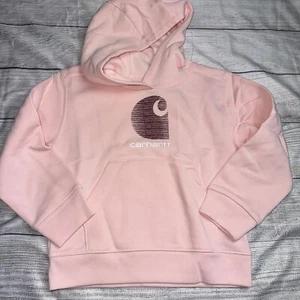 Carhartt Toddler Girls Rose Quartz Hoodie Hooded Sweatshirt NEW - Picture 1 of 1