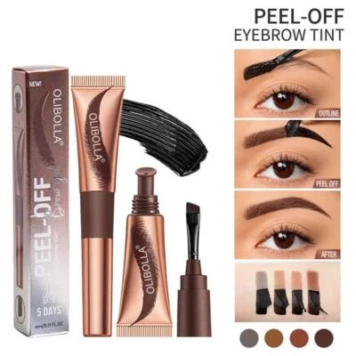 Eyebrow Tattoo Peel-Off Tint Gel Brow Easy Long Lasting Waterproof U1N4 L7I K7Q4 - Image 1 of 4