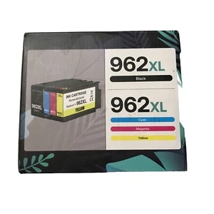 4 Pack 962XL 962 Ink Cartridge for HP Officejet Pro 9010 9015 9018 9020 9025 XL - Afbeelding 1 van 3