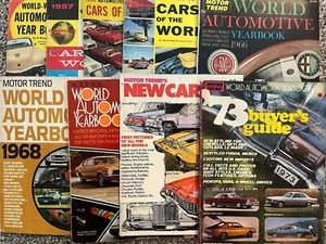 1954-1973 Motor Trend Yearbooks/Annuals. All new cars by year. Your choice. Rare - Picture 1 of 52